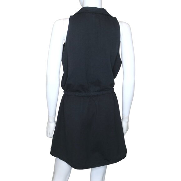 Sundays by Wearesundays Carina Collared Mini Dress Black Drawstring Waist Large - Picture 5 of 8